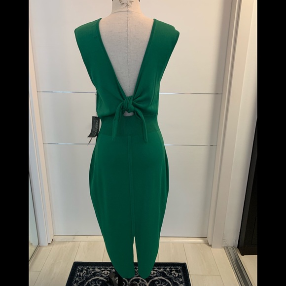 NWT Eva Mendes Green Sweater Dress size M - Picture 3 of 11